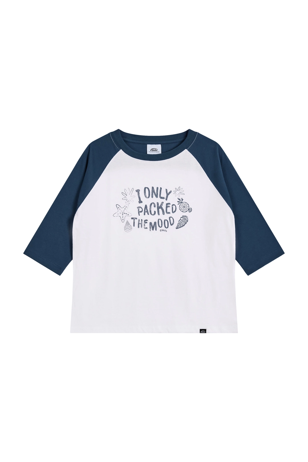 이미스 (W) COASTAL RAGLAN T-SHIRT-WHITE 상품 이미지 1