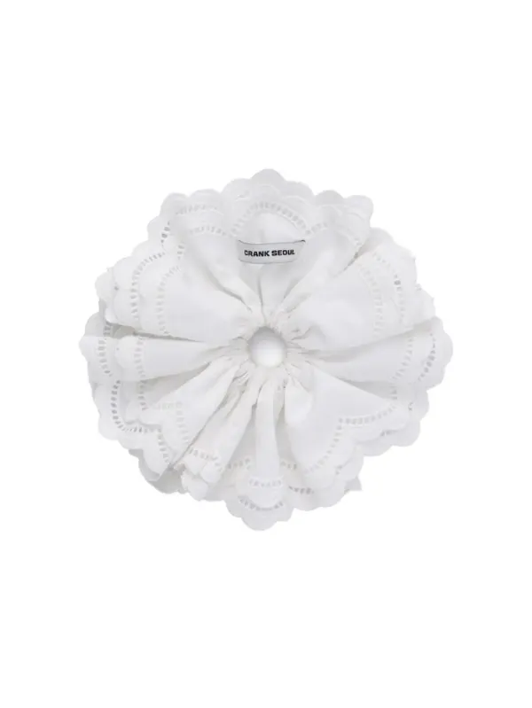 COTTON FRILL BIG SCRUNCHY_WHITE