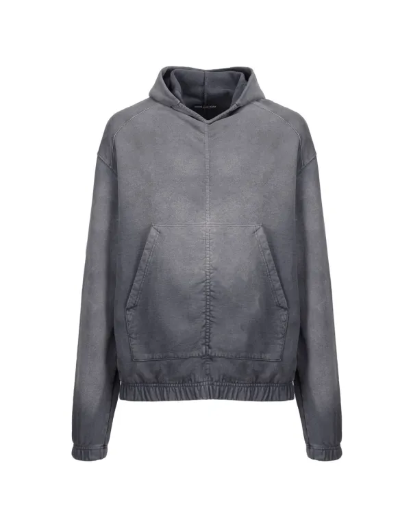 SHIRRING HOODIE_GREY