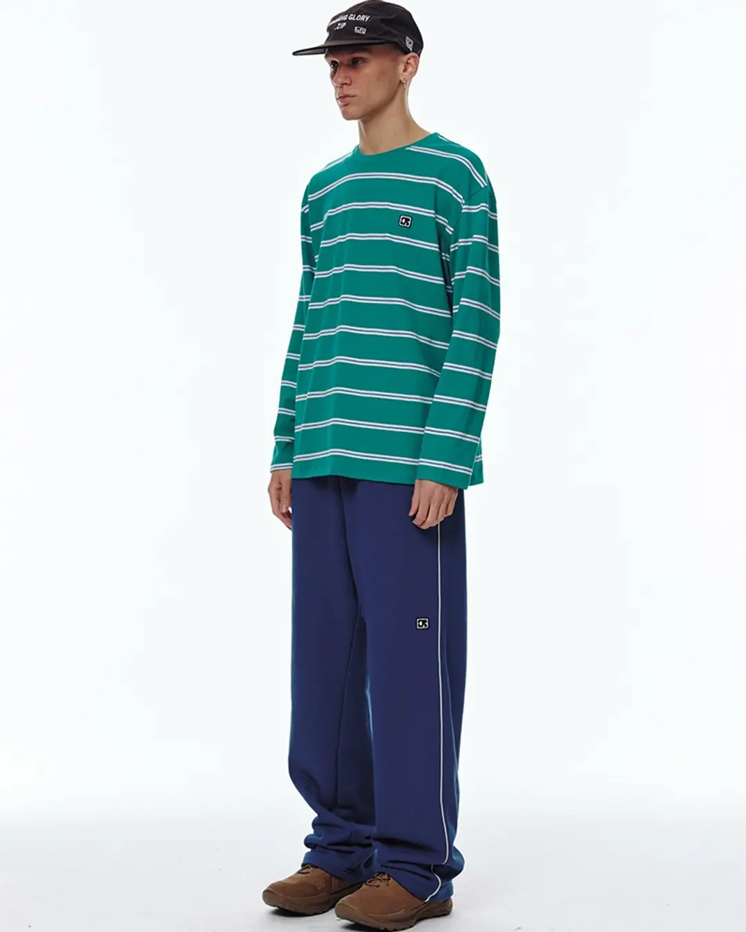 센토르 SIDE LINE WIDE SWEATPANTS_NAVY 상품 이미지 1
