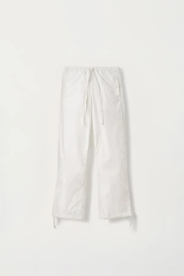 Jules string cotton pants (Off white)