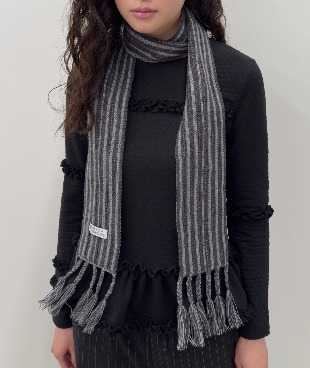 타입서비스 [2차] Ribbed Tail Muffler [Gray] 상품 이미지 2