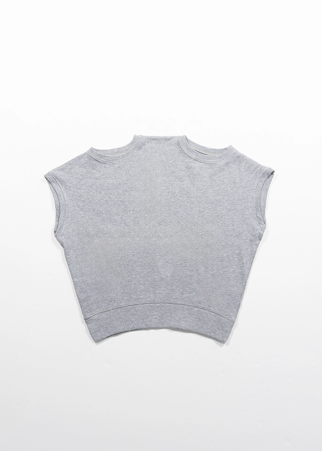 생긴 [06/08출고]GLITTER DOUBLE NECK VEST - GRAY 상품 이미지 1