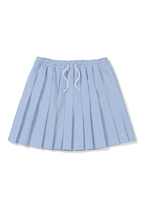 [24SS clove] Pleats Banding Skirt  (Blue)