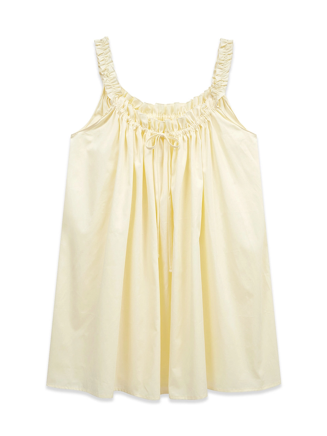 마가린핑거스 STRING SHIRRING ONE-PIECE (LIGHT YELLOW) 상품 이미지 1