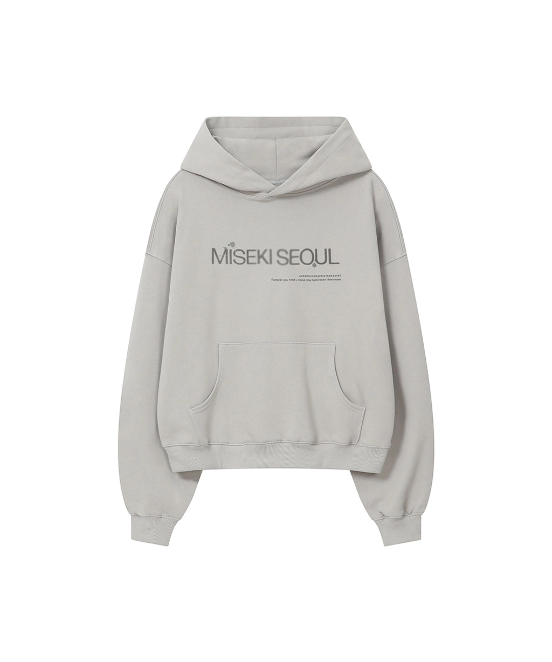 미세키서울 Logo sweat hoodie GREY 상품 이미지 2