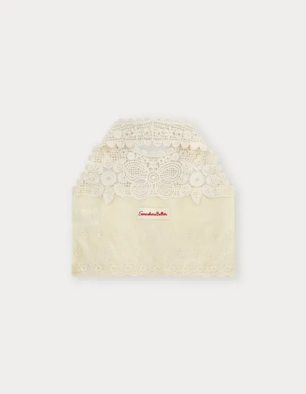 Lace Mini Tote Bag - Ivory