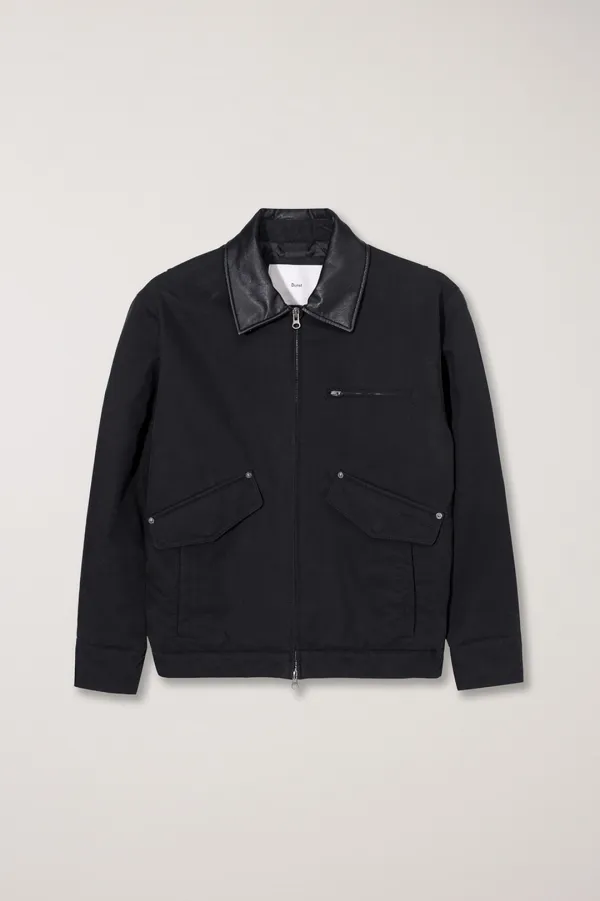 UNISEX VINTAGE PADDED WORK JACKET BLACK_UDJU5C108BK