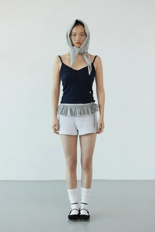 Ruffle bra top_navy