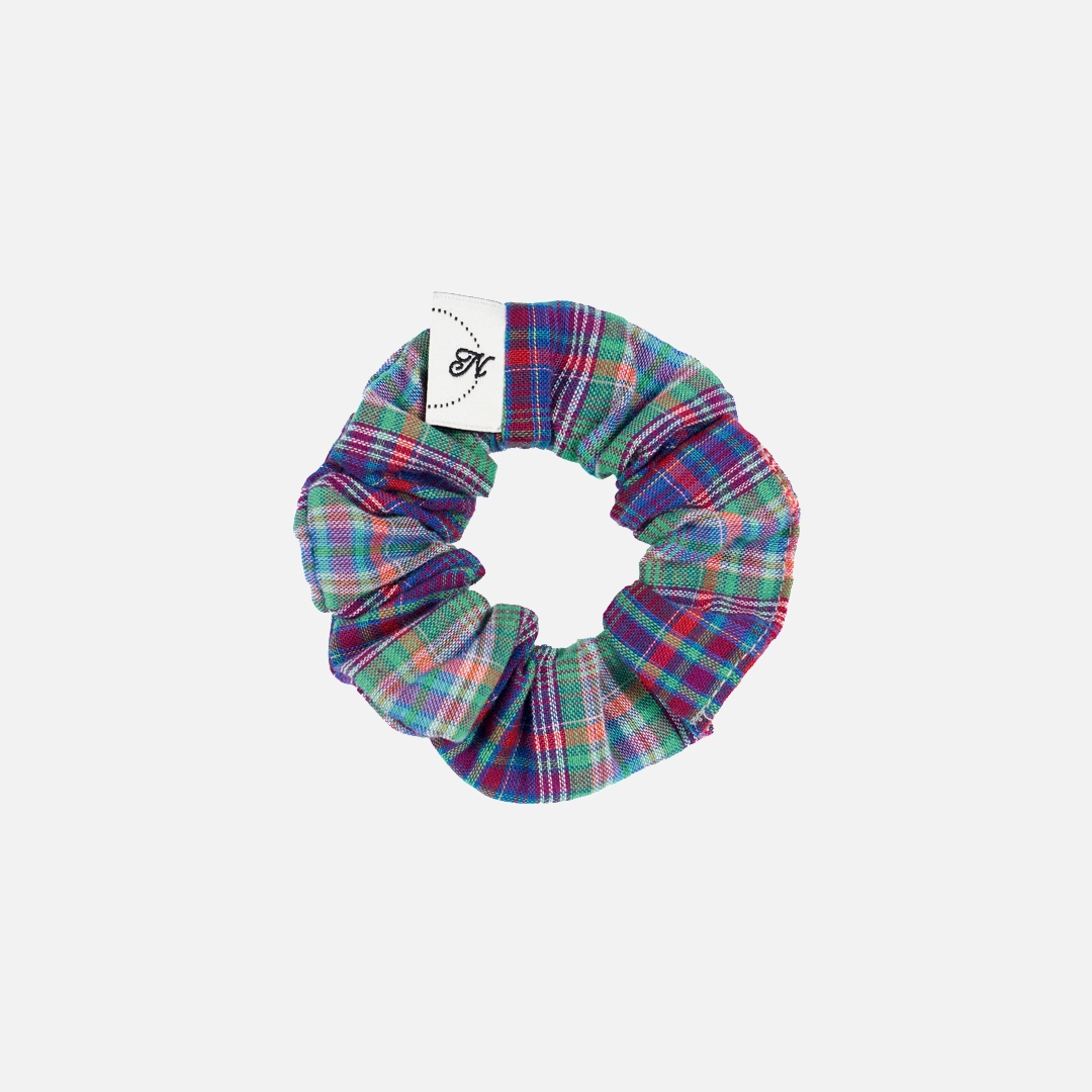 엔프프 plaid scrunchie mini-green 상품 이미지 2