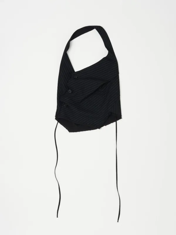 TWIST REVERSIBLE VEST IN BLACK