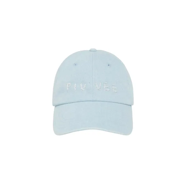 Hand-stitch Logo Ball Cap (mist blue)