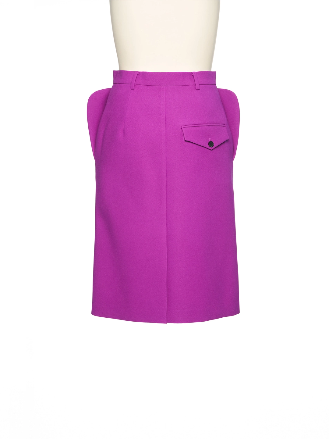푸쉬버튼 PF26 PURPLE STRUCTURED PANEL SKIRT 상품 이미지 3