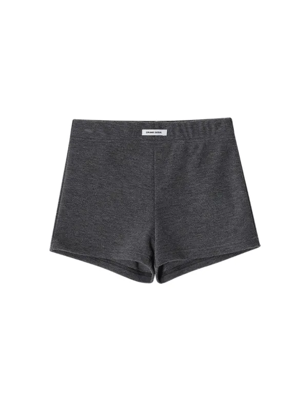 RIBBED MICROSHORTS_CHARCOAL