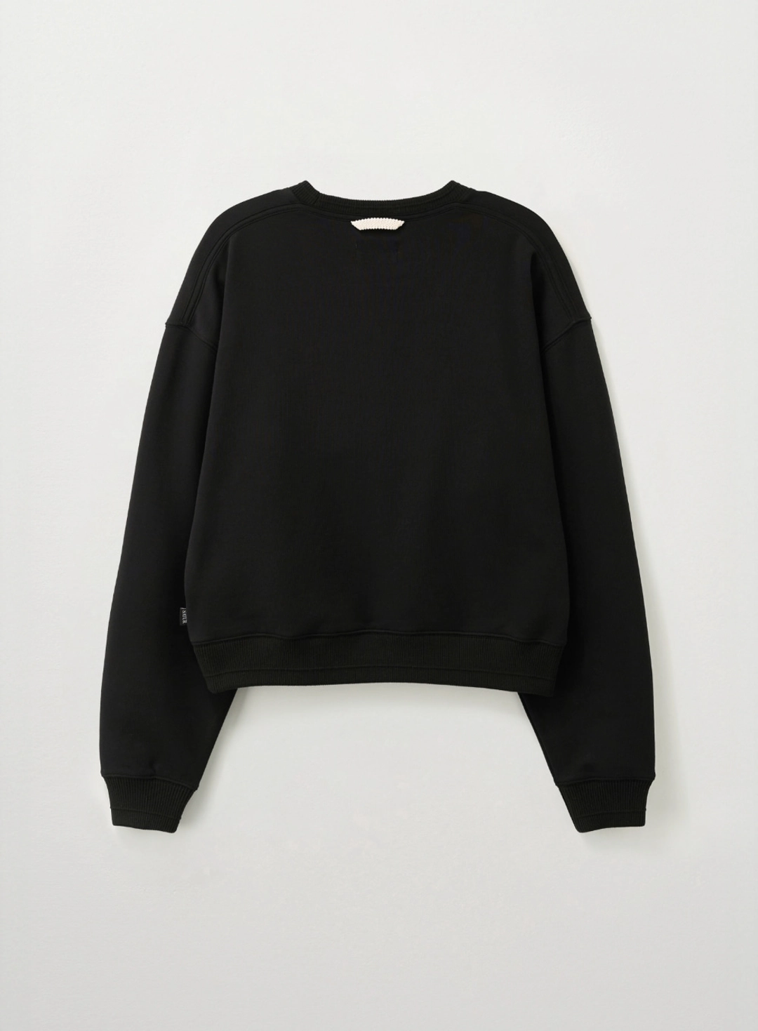 세터 (W) Loren Small Logo Basic Crop Sweatshirt - Black 상품 이미지 2