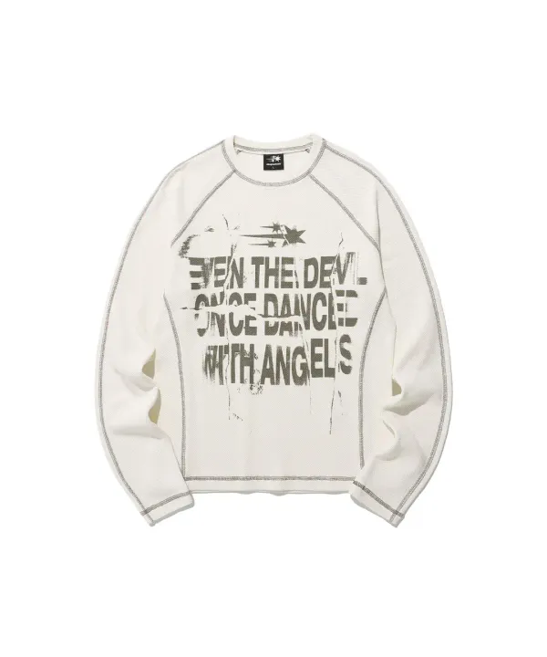 slogan slim l/s tee[ivory]