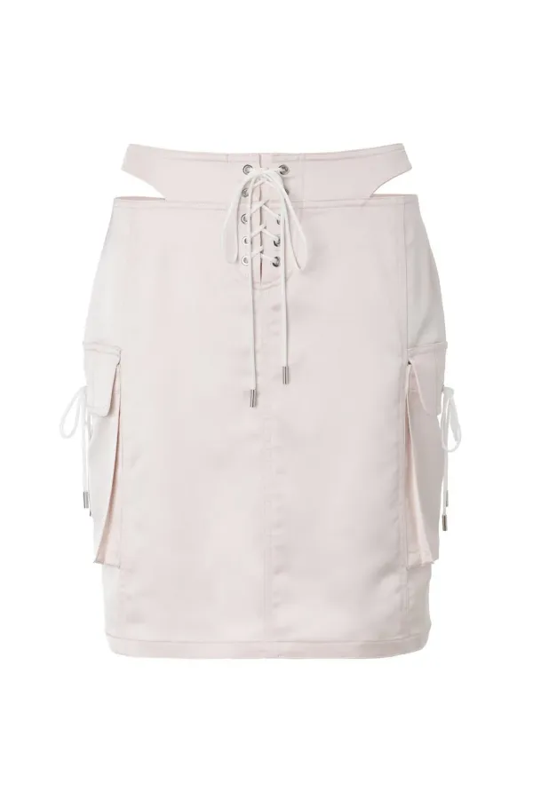Cut-out flap skirt