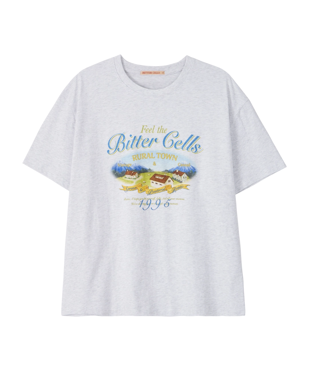 비터셀즈 Rustic Town Tee-Light Grey 상품 이미지 1