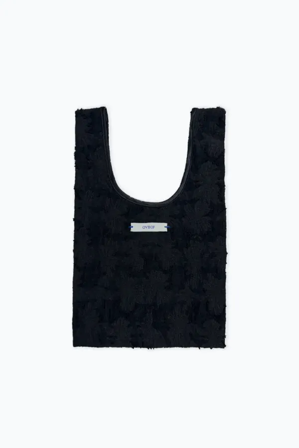 Flower jacquard mini bag_black