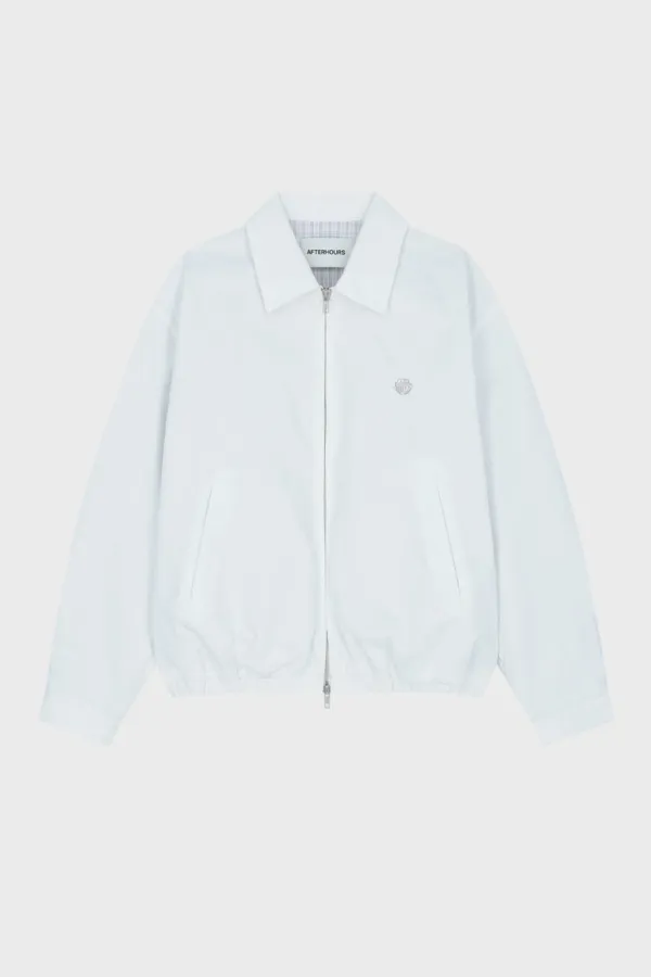 WASHED COTTON BLOUSON (WHITE)