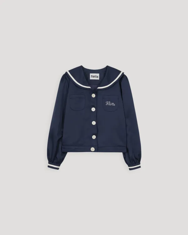 [3차] flétta Sailor Satin Jacket_2 Colors