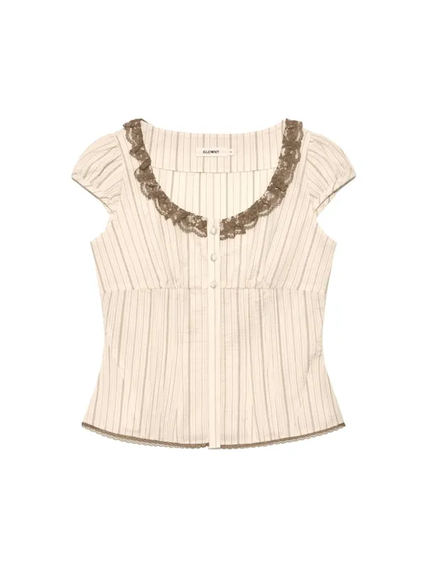 SUGAR PUFF BLOUSE (CINNAMON)