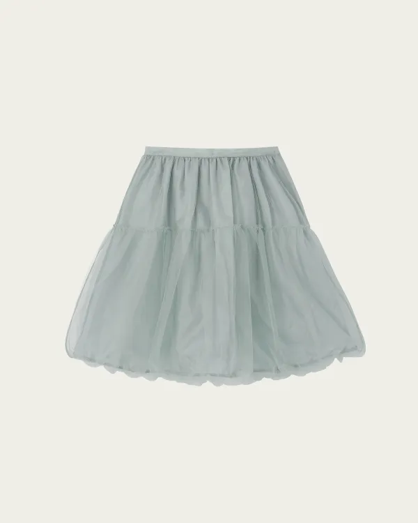 Carrie Sheer Skirt - Ash Gray
