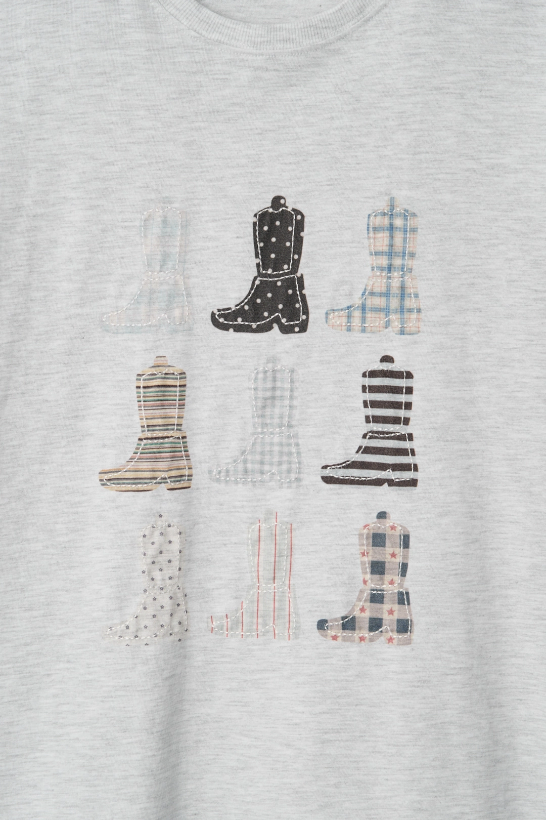 오헤시오 PONY BOOTS OVERFIT T-SHIRT, MELANGE 상품 이미지 3