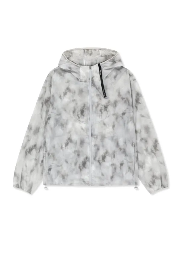 MATIN PACE REFLECTIVE LOGO WINDBREAKER IN LIGHT GREY