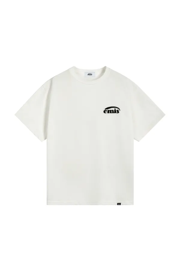 BOUCLE LOGO T-SHIRT-IVORY