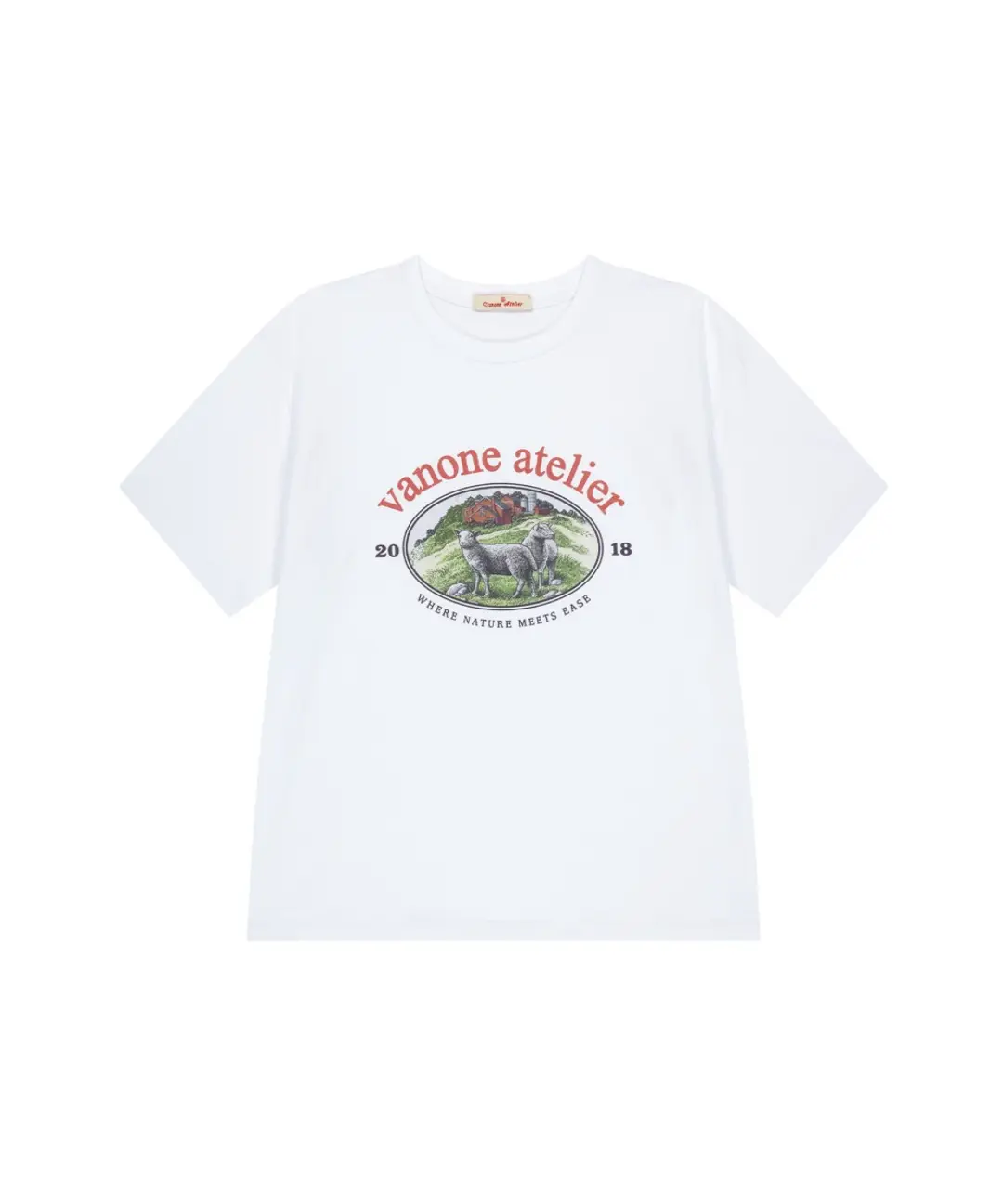 반원 아뜰리에 [6/5 예약발송]A3510 Nature heritage 티셔츠_White 상품 이미지 3