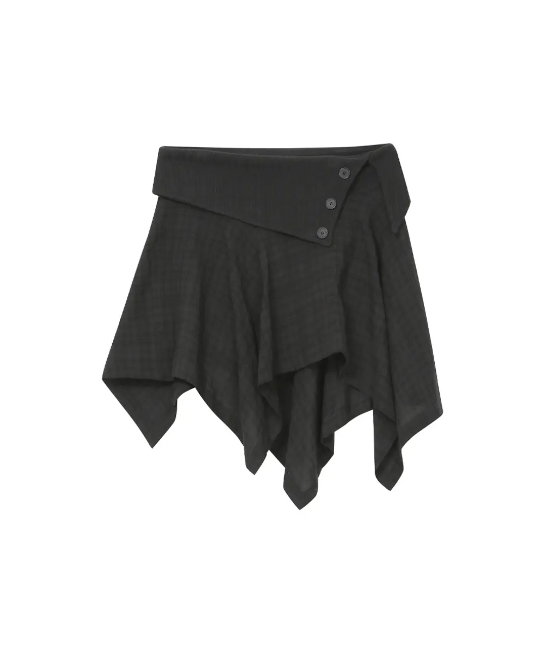 미세키서울 Unbalanced flow mini skirt CHECK 상품 이미지 3