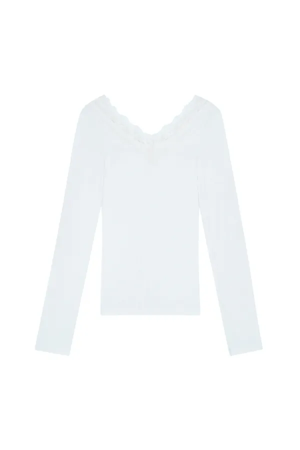Cream donuts long sleeve, Baby Blue
