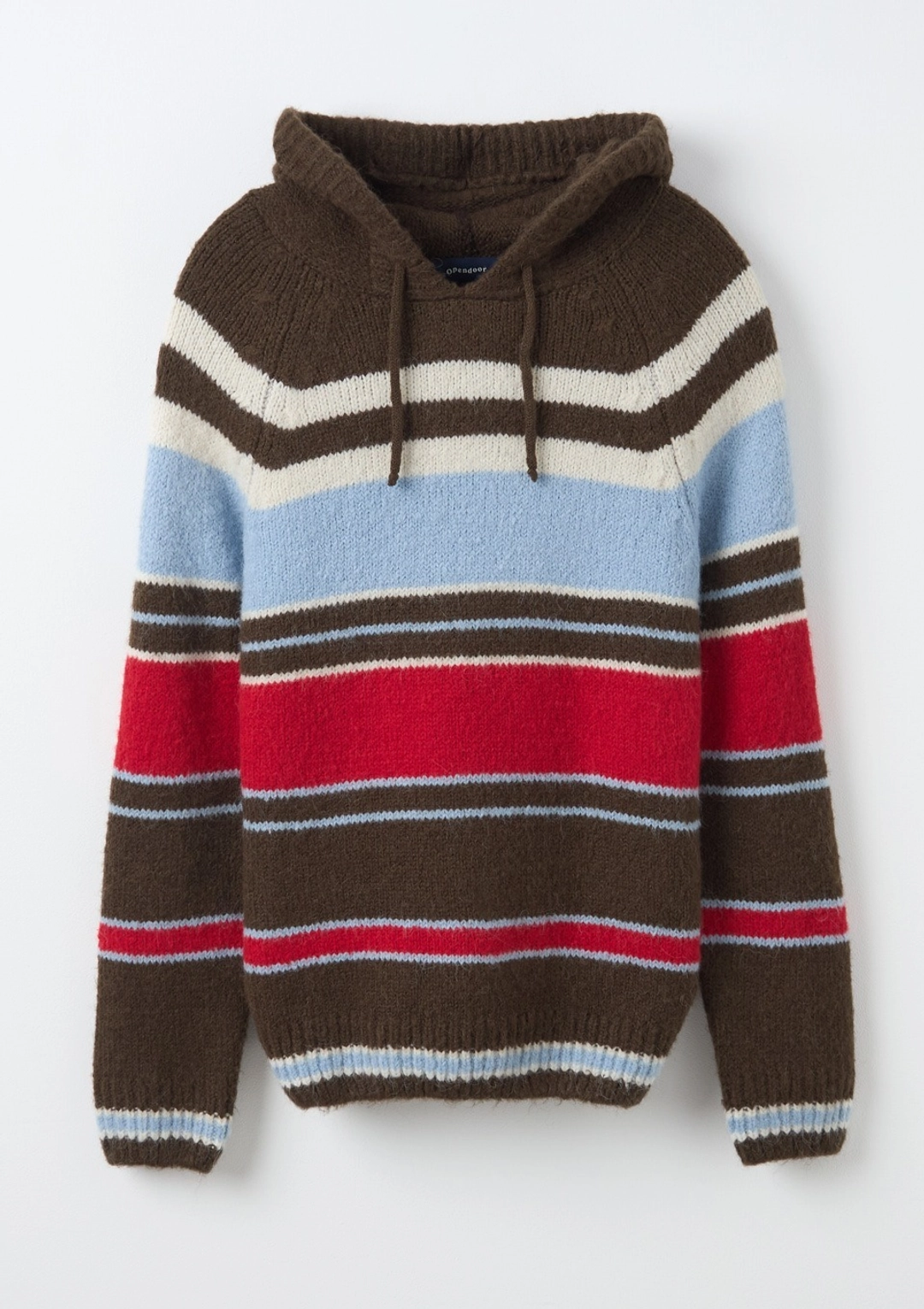 오픈도어 Retro Hood Knit Brown 상품 이미지 1