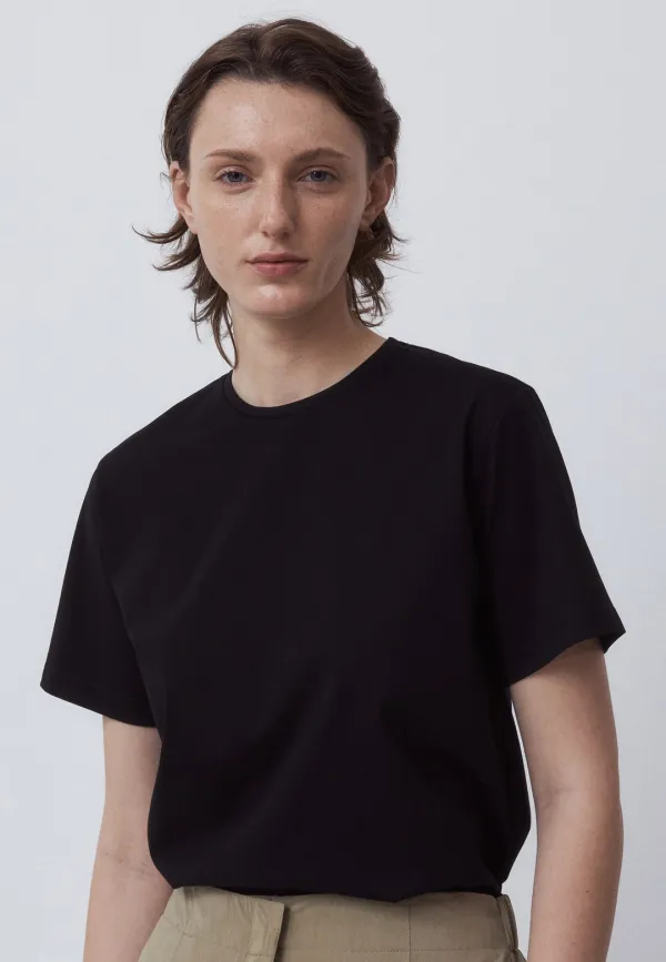 SILKET HALF T-SHIRTS - BLACK