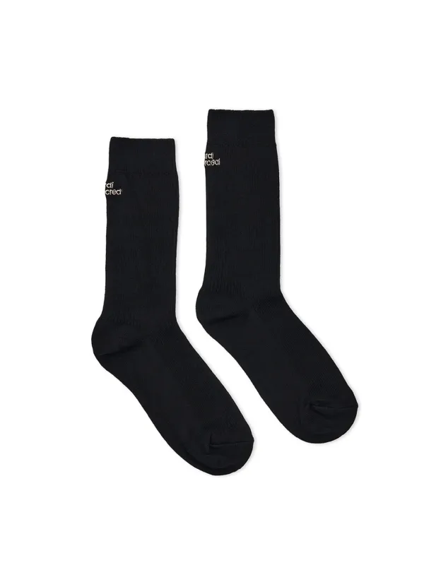SOCKS ESSENTIAL_BLACK BEIGE
