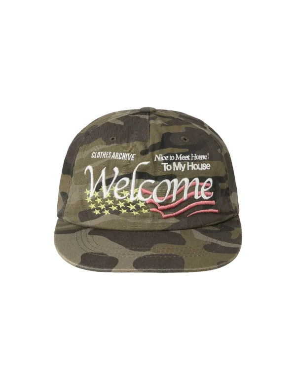 WELCOME WASHED CAP [CAMO]