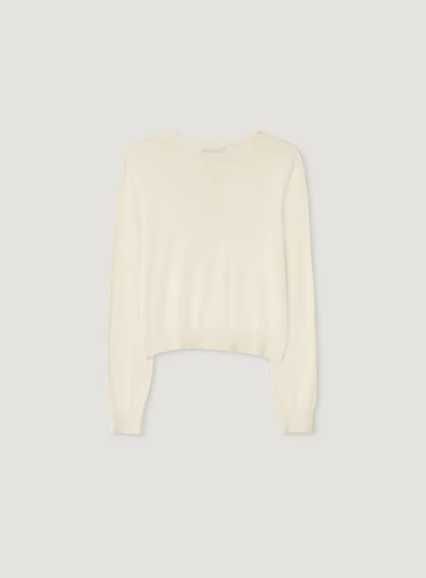 MOLLI ROUND CARDIGAN_VANILLA
