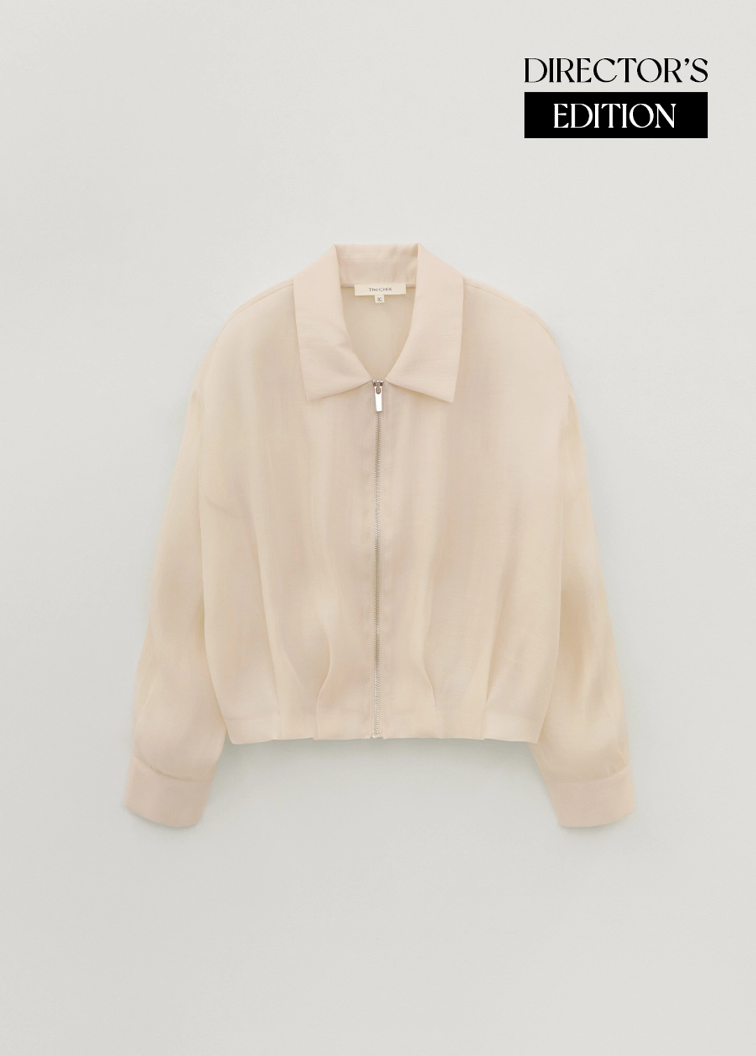 칙스라벨 CHIXLABEL H 미스트 시어 집업 블루종 - Soft Pink 상품 이미지 1