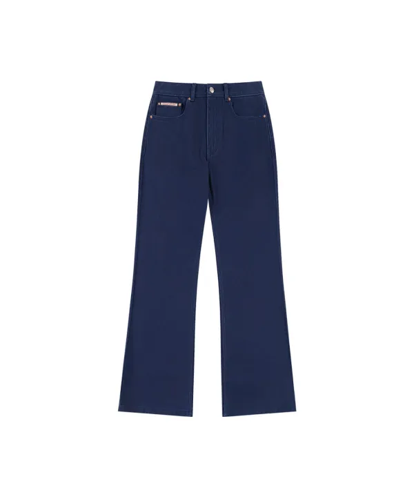 P3282 워시드 스트레이트 팬츠_Navy