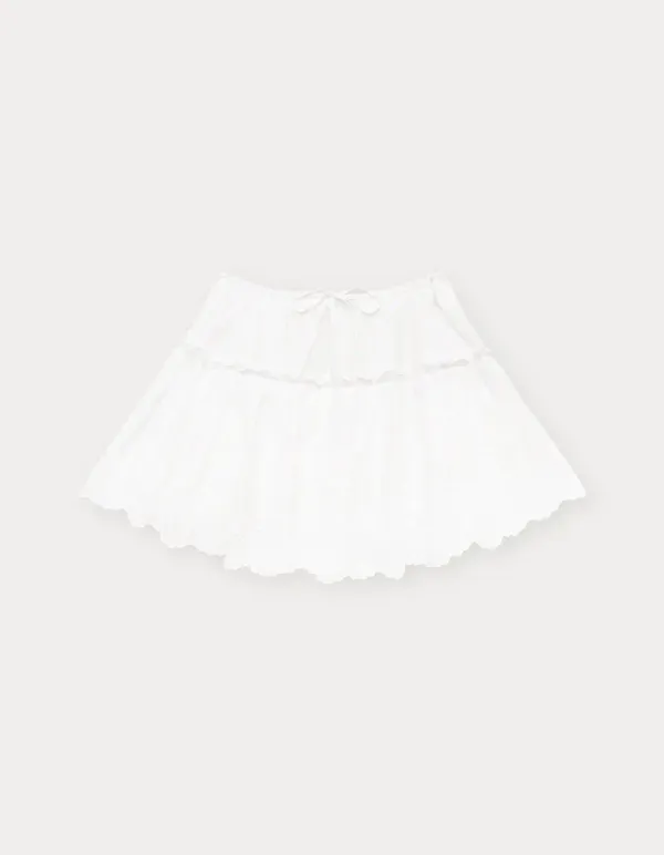 Charlotte Lace Mini Skirt - Ivory