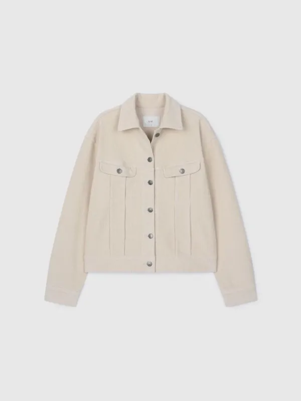 Corduroy Trucker Jacket (Cloud)