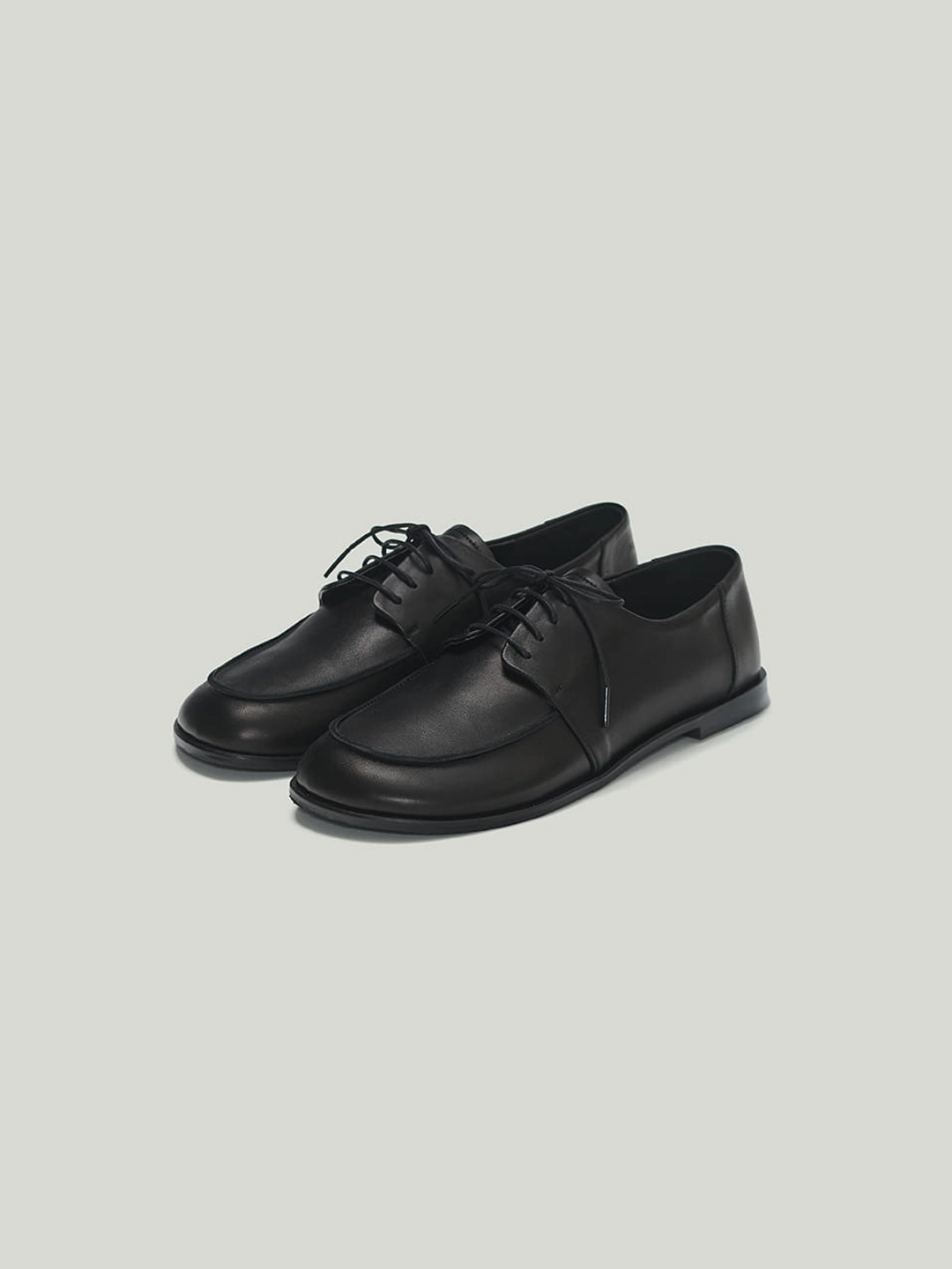 오스트카카 Lace-Up Leather Loafer Black 상품 이미지 1