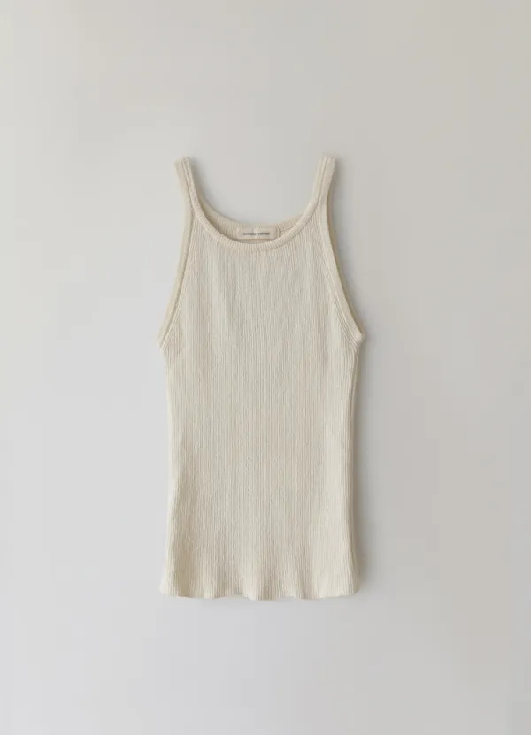 6TH / Knit sleeveless (Ivory)