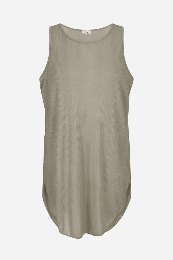 crew ribbed sleeveless top
