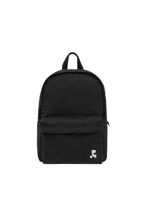 WASHED COTTON BACKPACK - BLACK