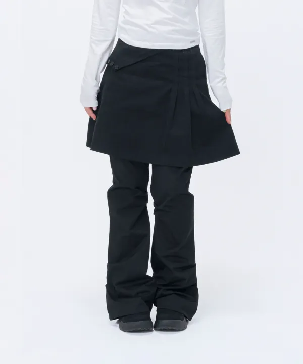 [10월 19일 발매] Folding tuck detail skirt BLACK