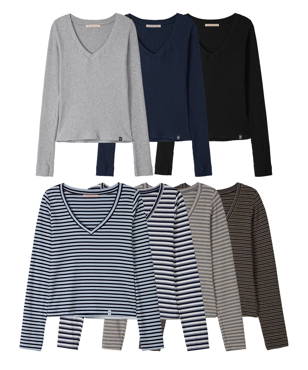 비터셀즈 [2 PACK]Essential V Neck Tee&Golgi V Neck Tee 상품 이미지 1