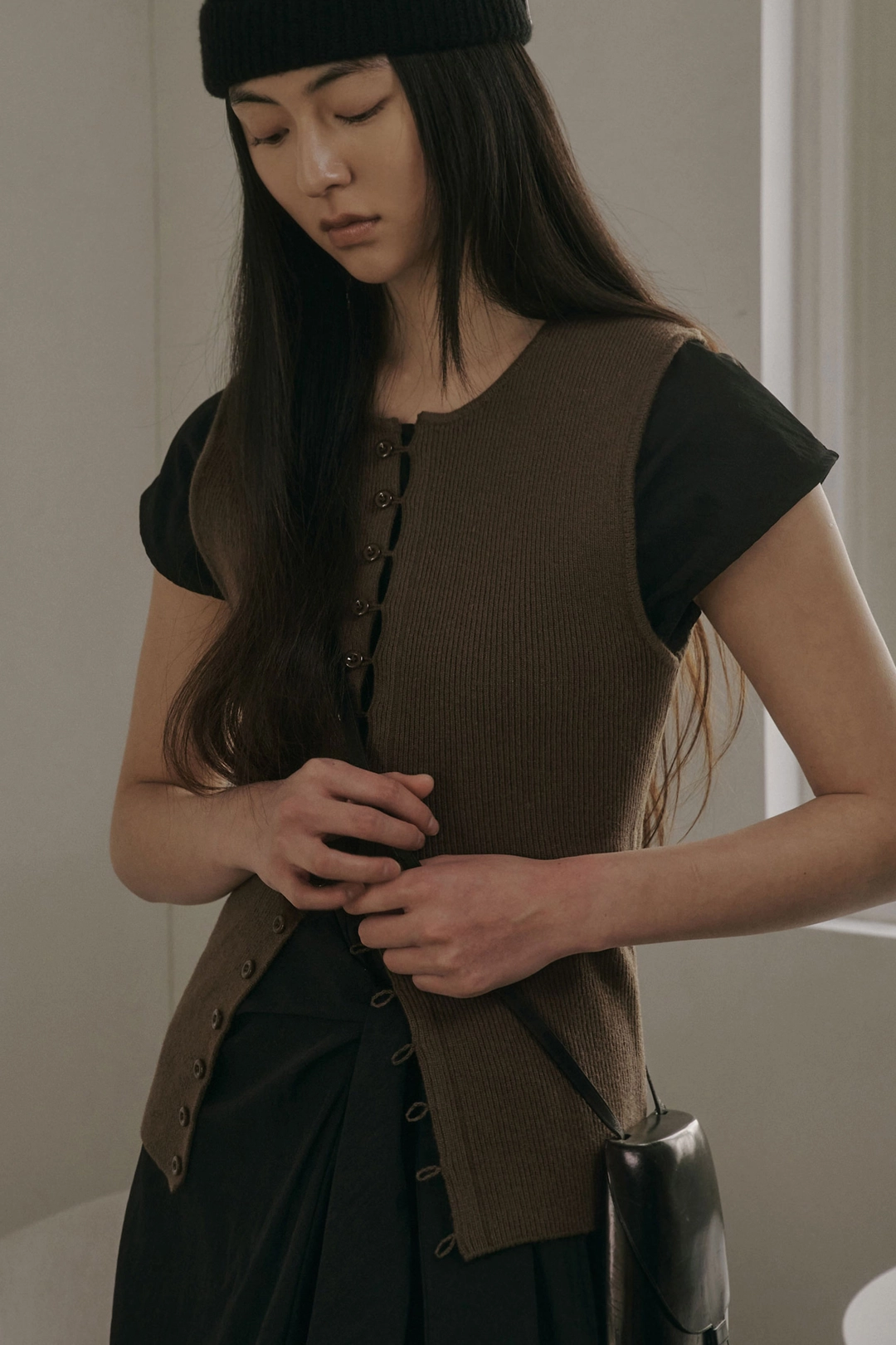 세이지먼트 MARLEY WOOL VEST_BROWN 상품 이미지 2