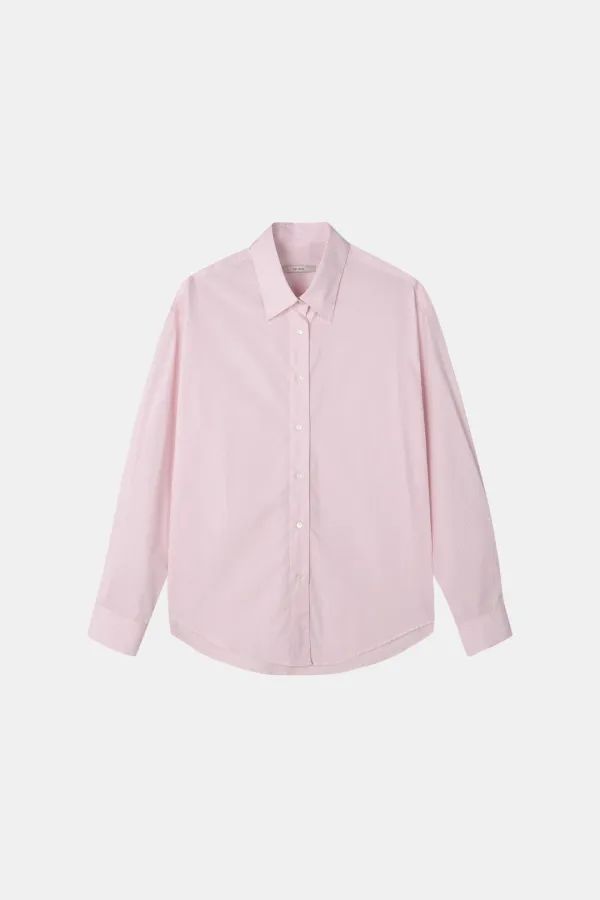 [Excluive] Over Stripe Shirt in Pink